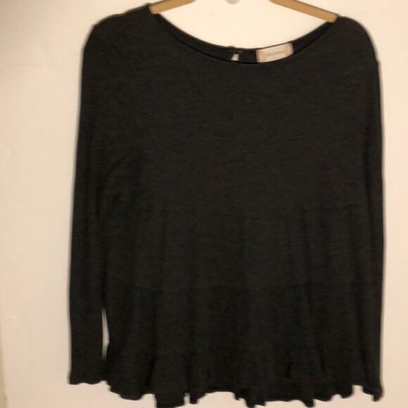 Altar’d State thermal/ribbed , gray top, large - Picture 1 of 8